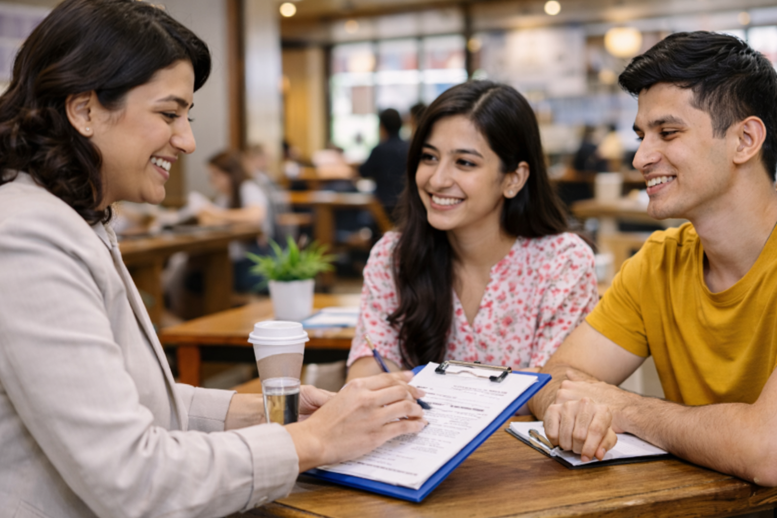 Students in discussion